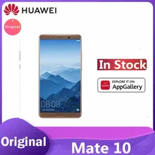 Global Rom HuaWei Mate 10 4G LTE Android Phone 20.0MP+12.0MP+8.0MP Fingerprint Kirin 970 OTA 5.9" Screen 4000mAh Bluetooth OTG