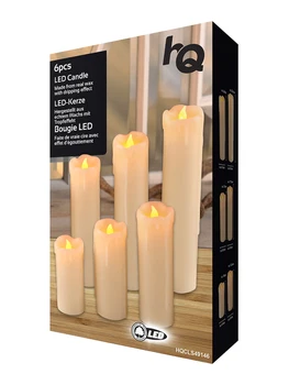 

6 Candele Led per Addobbi Natalizio di 6 misure diverse HQCLS49146