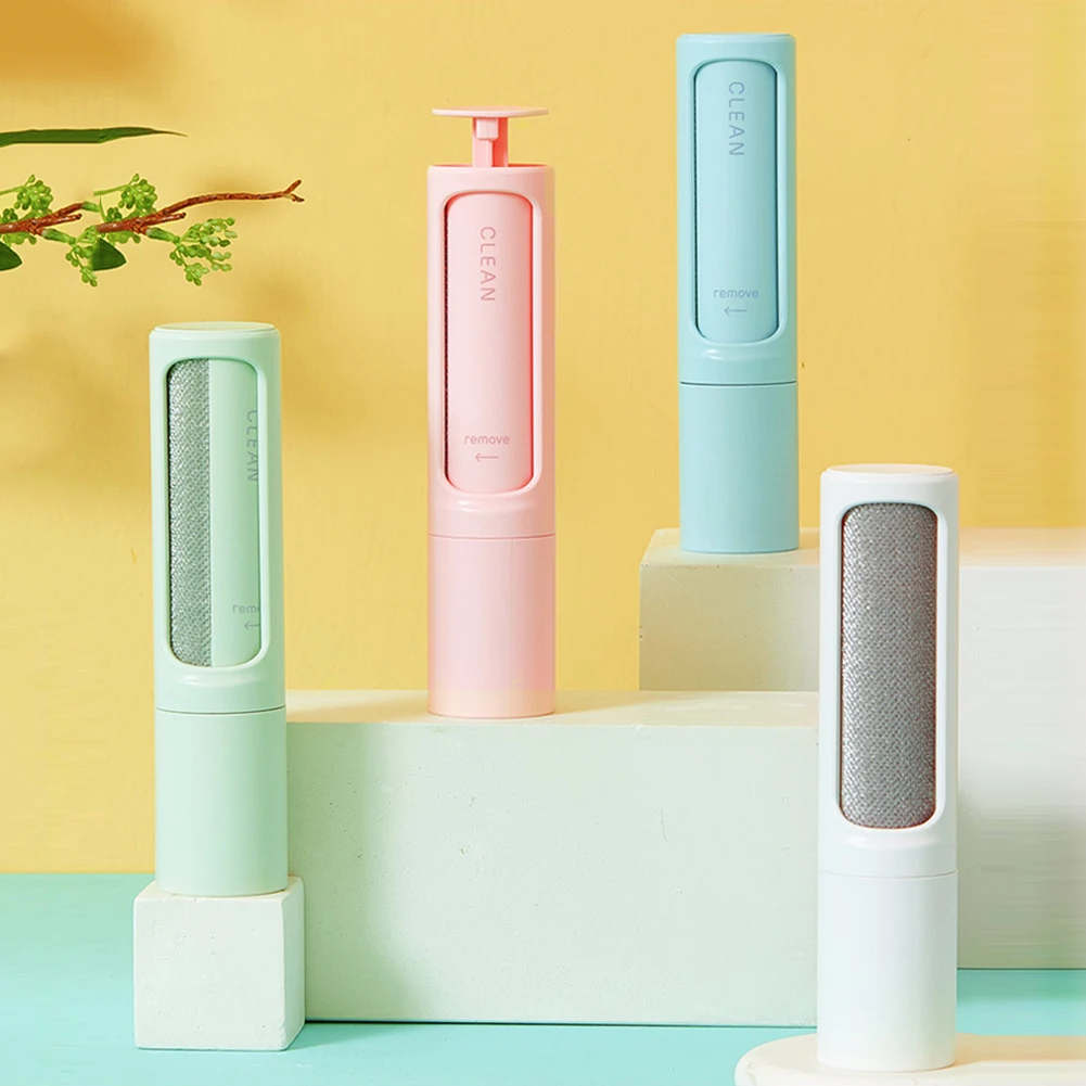 Reusable Pet Hair Remover Brush Lint Roller Portable Effective Self Cleaning Cat Dog Fur Hair Dust Removal Brush for Clothes 2-1