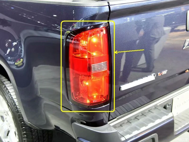 Для Chevrolet Colorado- автомобильные аксессуары ABS хромированная отделка задний фонарь задняя рамка крышка лампы Молдинг