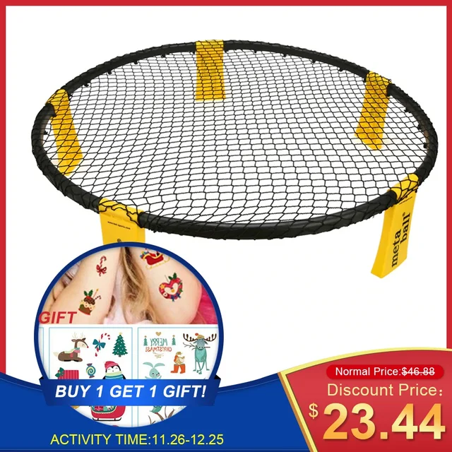 US $34.22 Outdoor Mini Beach Volleyball Spike Ball Game Set Outdoor Team Sports Lawn Fitness Equipment Volley