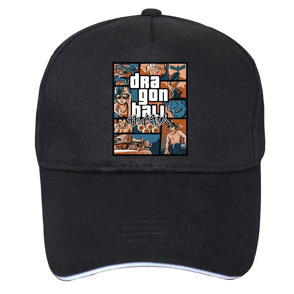 Бейсболка Grand Theft Dragon Ball Z GTA кепка Супер Саян Кепка Snapback в стиле хип-хоп головные