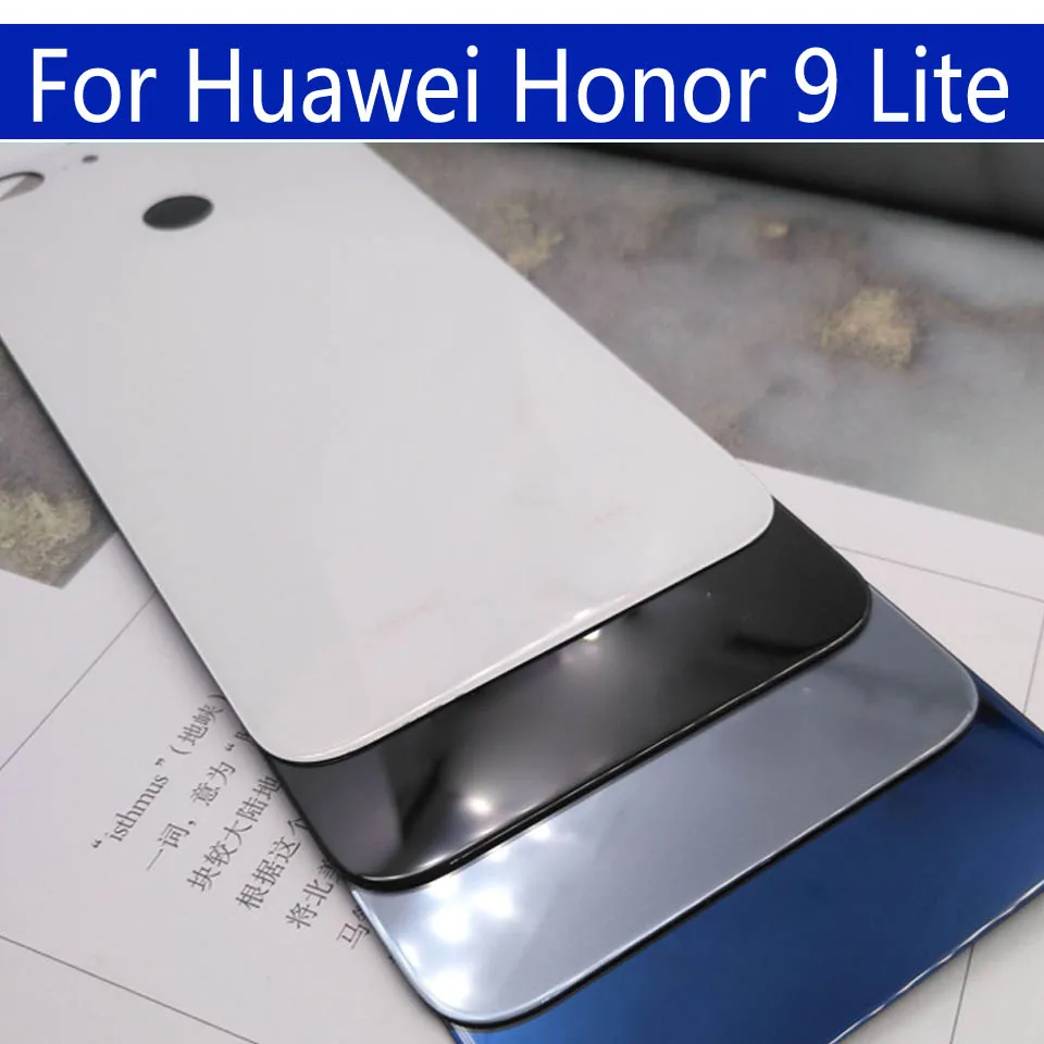 Для huawei Honor 9 Lite Задняя стеклянная крышка батареи задняя дверь корпус чехол для Honor 9lite LLD-AL00 AL10 Задняя стеклянная панель