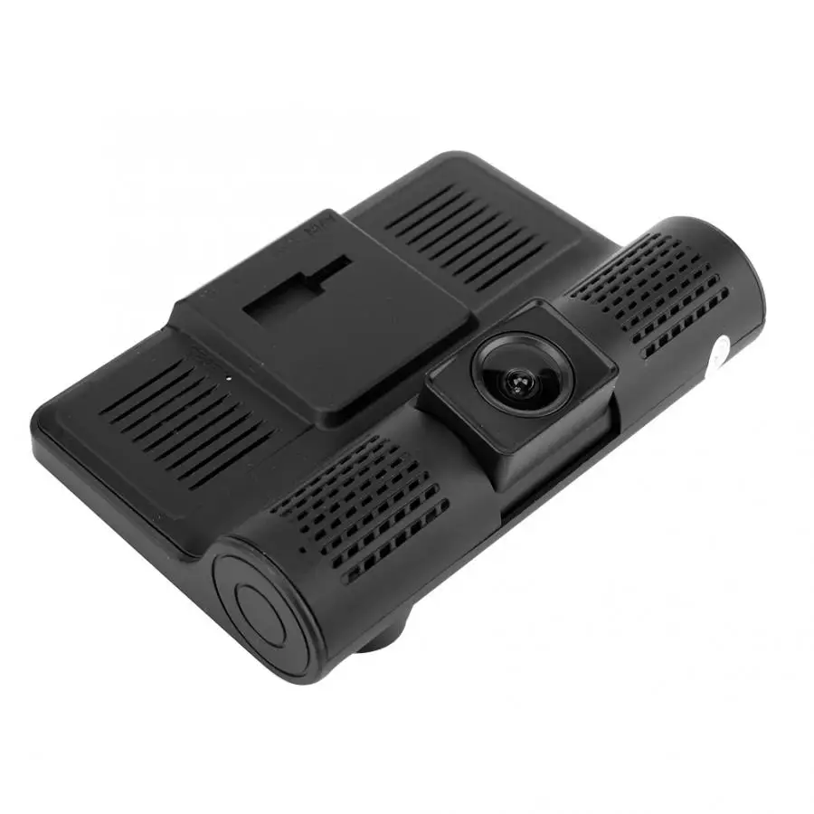 4-дюймовый автомобильный ИК Dash Cam 3-сторонний выход HD 1080P вождения видеорегистраторе 3-объектив Камера s Регистраторы DVR Камера автомобиля автомобилей Камера Регистраторы