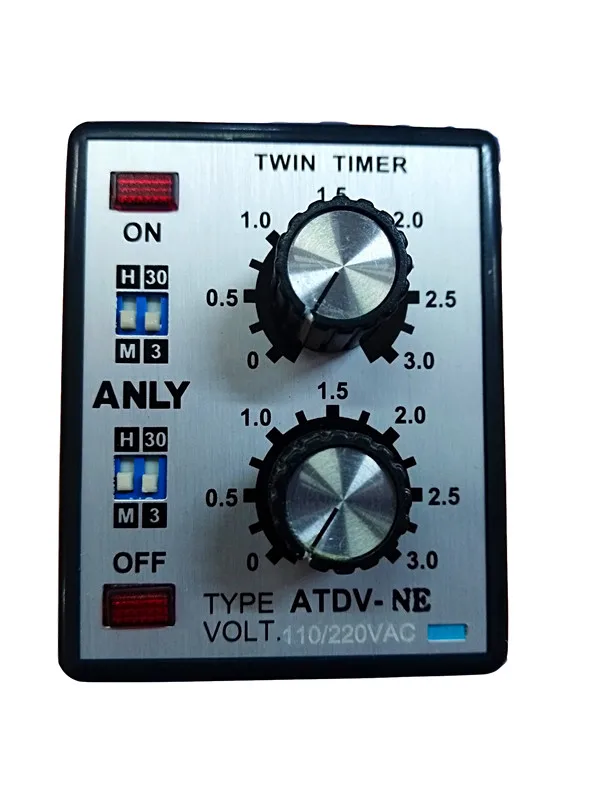 220V ANLY ATDV-NE многоступенчатое двойное настраиваемое реле с ограничением по времени реле с двойной задержкой