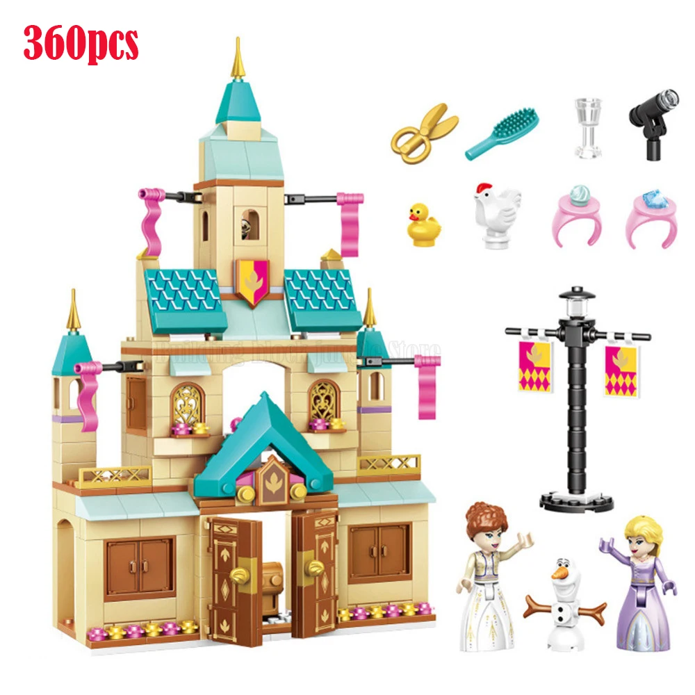 

Disney City Creator Girl Friends Fairy Princess Queen Arendelle Castle Building Blocks Bricks Kids Toys 41167