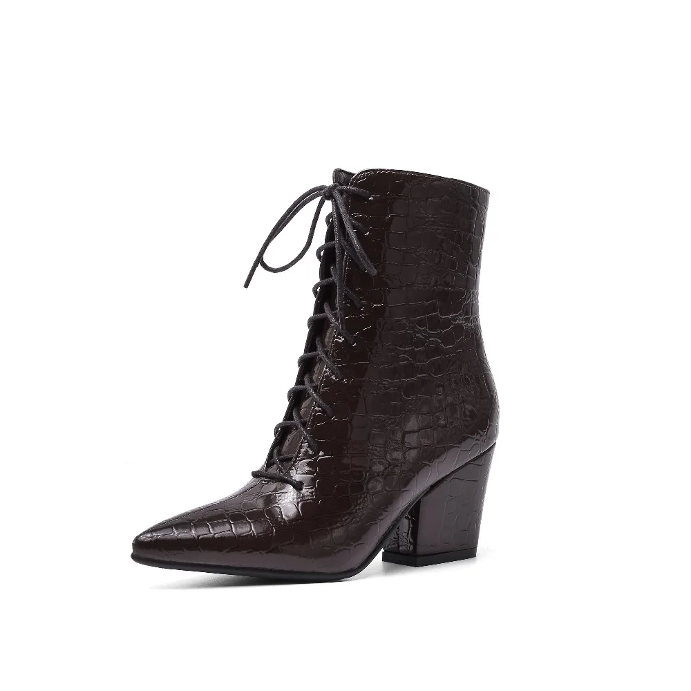 CDPUNDARI Pointed Toe Sexy ankle boots for women High heels boots Ladies winter shoes woman bottine femme botas mujer