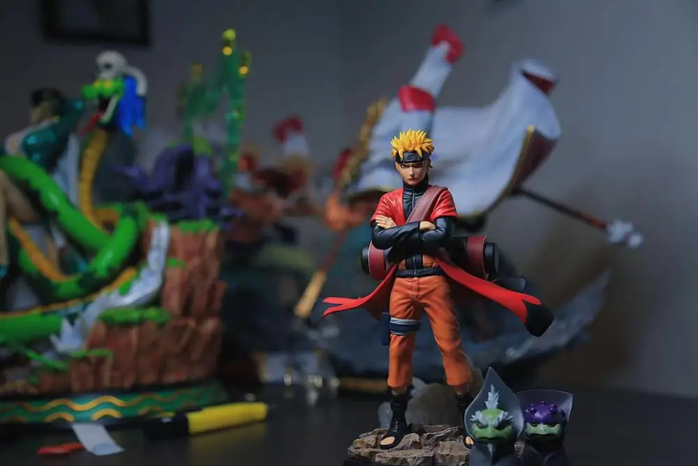 23 см шалфей режим Shippuden удзумаки с лягушкой экшн фигурка коллекционные модели