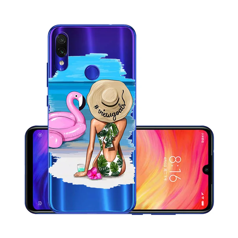 Чехол Super Mom baby girl для Xiao mi Red mi Note 8 Pro, мягкий силиконовый прозрачный чехол для Xio mi Red mi 7 7A 6 mi 9T note 7 6 - Цвет: W134