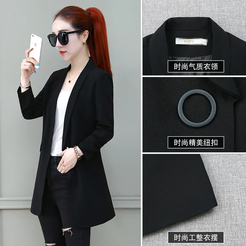 

Fashion Suit Jacket Women's 2019 Spring And Autumn New Style Korean-style Slimming Sense of Design Non-mainstream Early Autumn S