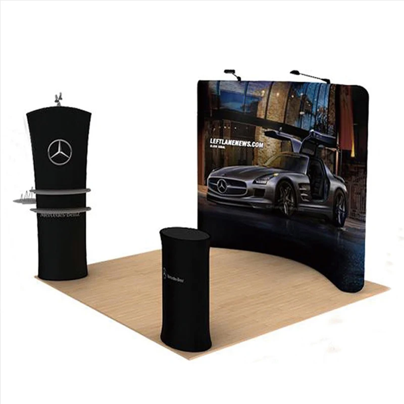 Портативный 10 дюймовый стенд для выставки на ткани выдвижная стойка настенный