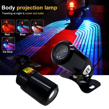 

2Pcs Motorcycles Angel Wings Light LED Projector Ghost Shadow Light Puddle Warning Light Universal