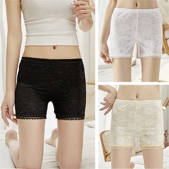 

Ladies Seamless Under Skirt Shorts Underwear Lace Comfortable Safety Short Pants JLWOM0317