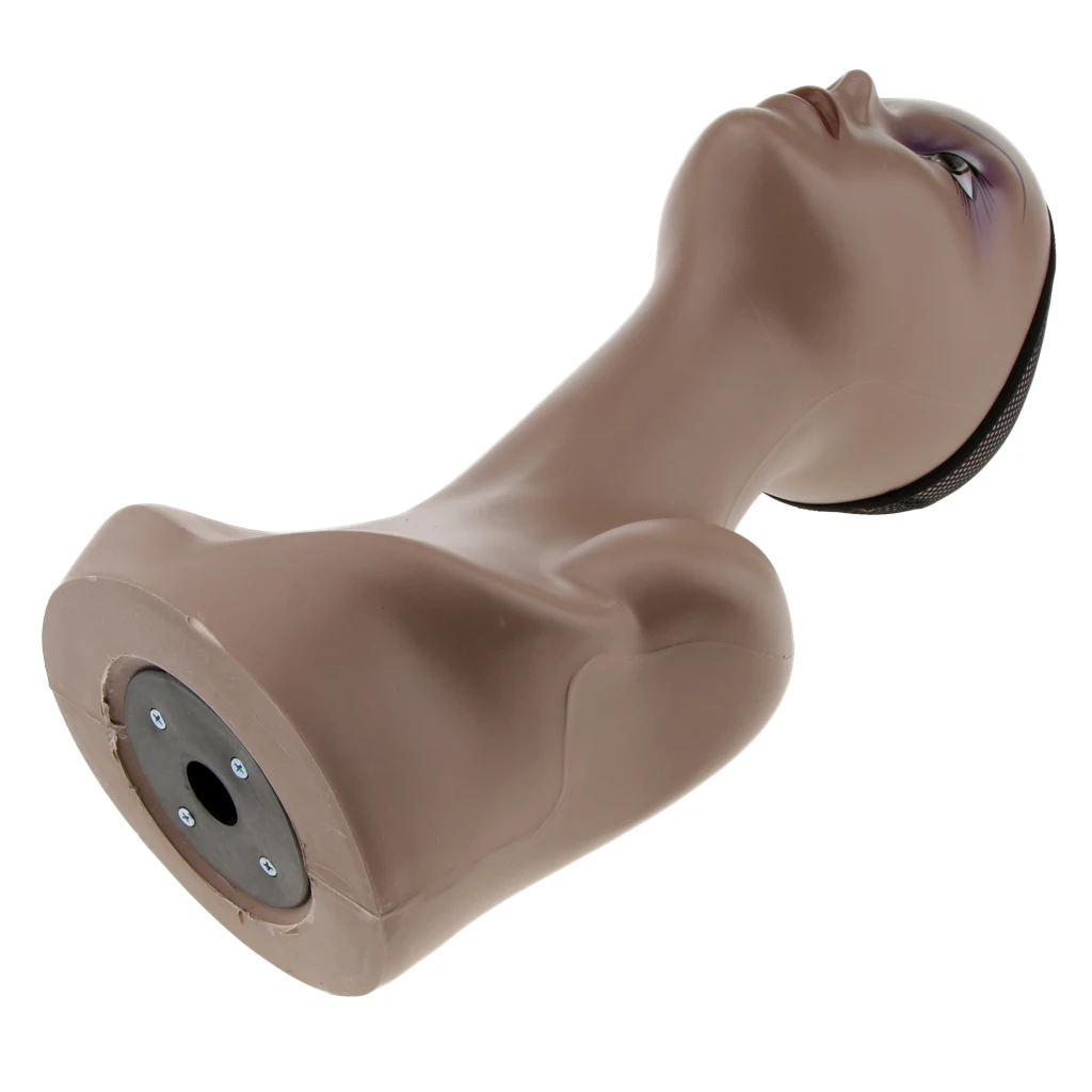 Female Mannequin Head Bust Wig Hat Jewelry Display Model Manikin And Net Cap Necklace Display Showcase Wig Hair Mannequin