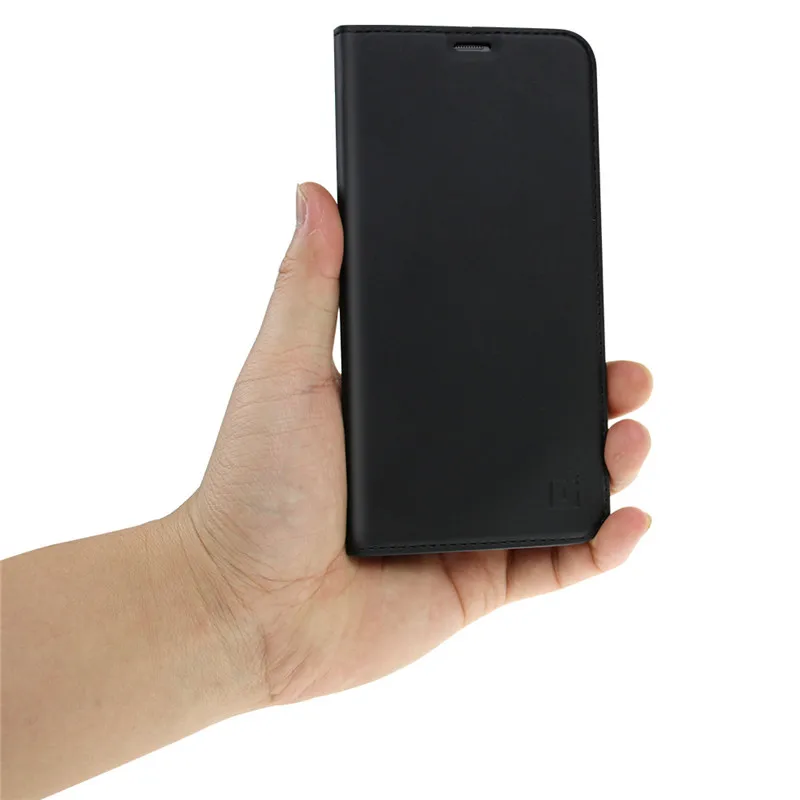 Официальный чехол-книжка для Oneplus 5T из искусственной кожи, умный кожаный чехол с слотом для карт для One Plus 5T Funda