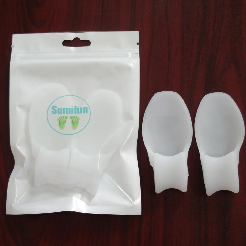 16Pcs New White Silicone Hallux Valgus Deformity Orthotics Toe Separate Correction White Foot Care Tool Massage Z18708