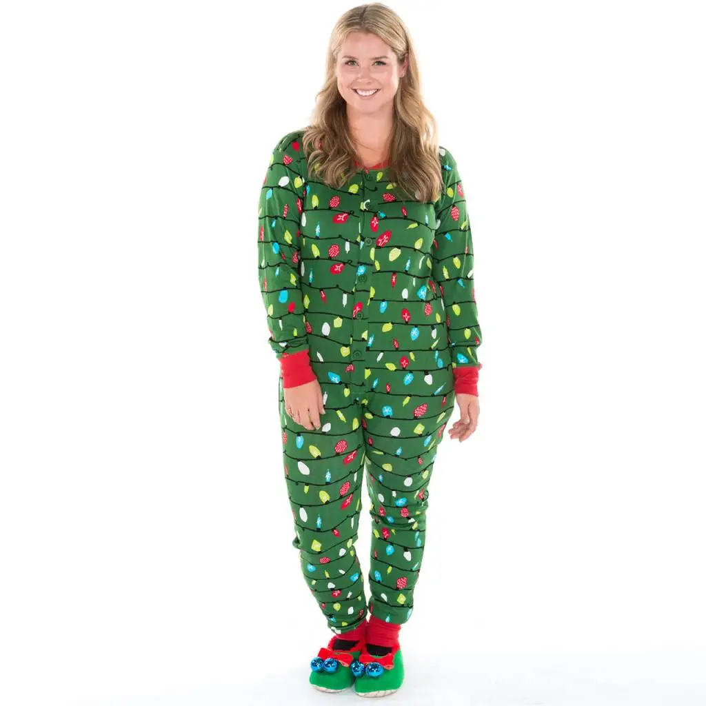 Зимние Теплые Семейные комбинезоны, рождественские пижамные наборы, одежда для сна для взрослых и детей, пижамы