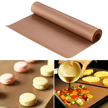 

5pcs/10Pcs Non Stick Baking Paper Reusable High Temperature Resistant Teflon Sheet Oven Microwave Grill Baking Mat Baking Tools