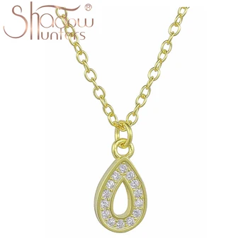 

SHADOWHUNTERS Genuine 925 Sterling Silver Drop Pendant Long Chain Necklaces For Women Silver 925 Mujer Femme Collier Necklaces