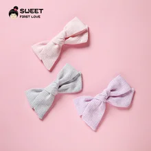 Nian sheng аксессуары стиль аксессуары для волос Европа и Америка детские заколки из мягкой ткани маленькая заколка-бабочка Lo