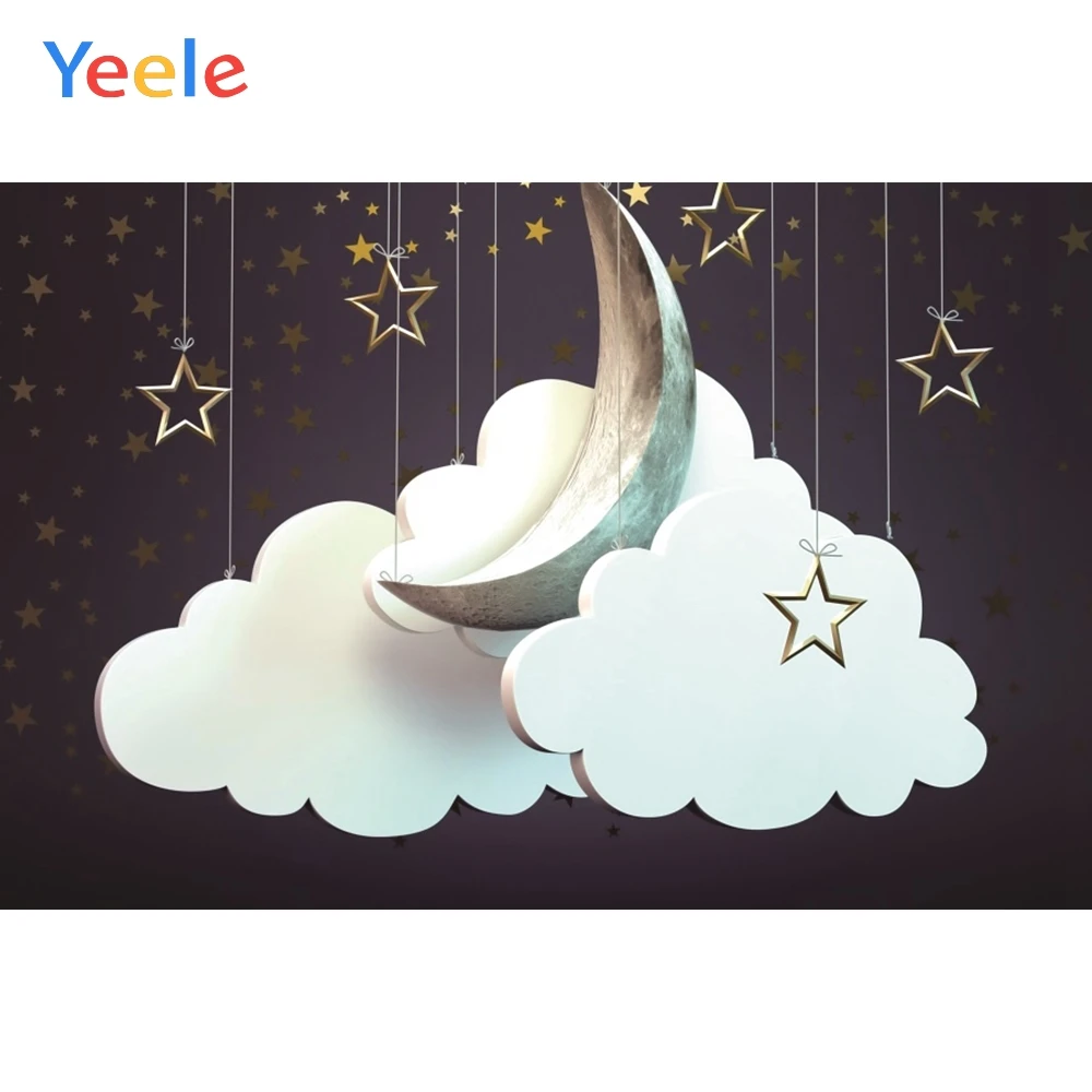 

Yeele Baby Birthday Shower Moon Star Sleepy Photography Ramadan Backdrops Personalized Photographic Background For Photo Studio