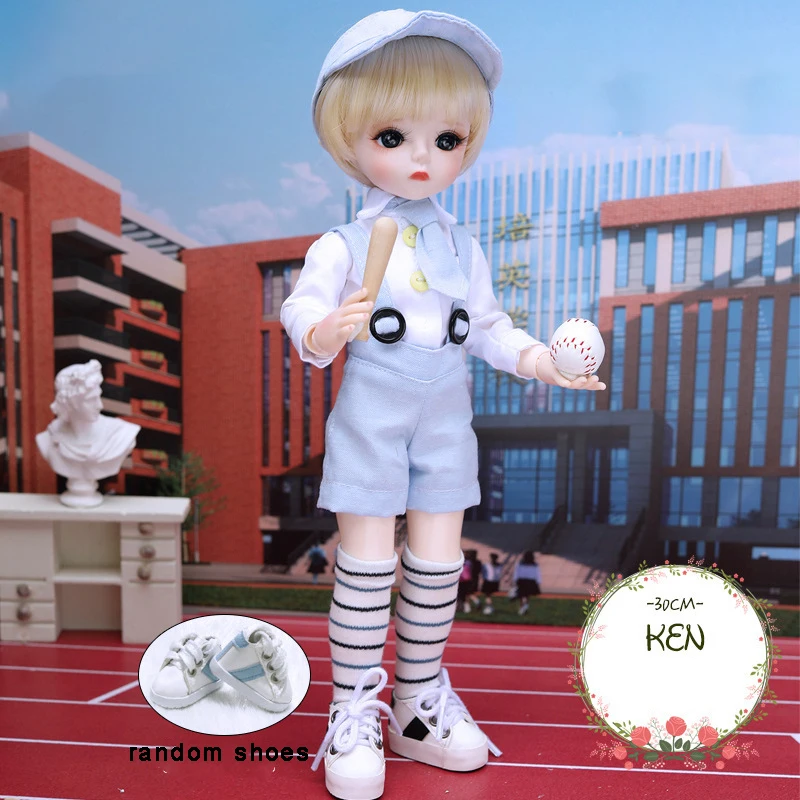 30CM Fashion Bjd Doll 18 Joints Beauty Make Up DIY Bjd Dolls With Clothes Suit Best Gifts For Girl Handmade Beauty Toy 1/6 BJD 26