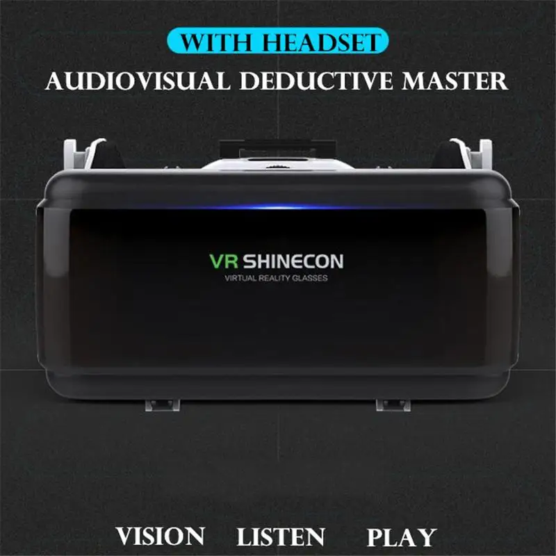 VR Виртуальная реальность 3D очки коробка стерео VR Google Cardboard гарнитура шлем для IOS Android смартфон Bluetooth рокер