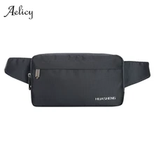Aelicy Высокое качество Мужская нейлоновая хип забавная сумка на пояс Сумка для денег мульти-карман черный слинг через плечо пакет Мужские поясные сумки
