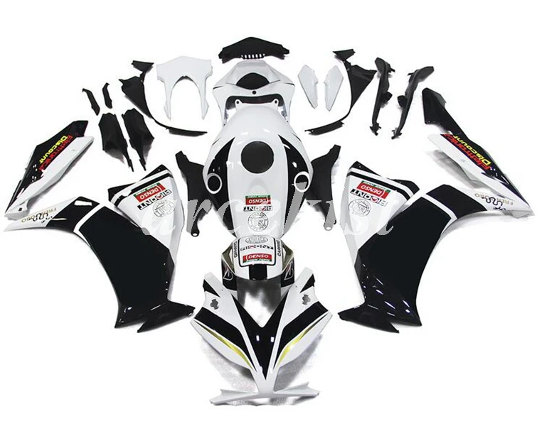 ABS Полный обтекатели комплект Подходит для HONDA CBR1000RR 2012 2013 для детей возрастом 12, 13, 14, 15, 16 CBR1000 1000RR тела комплект черного цвета
