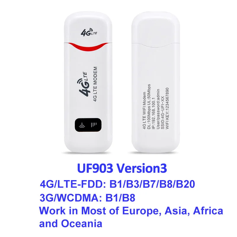 TIANJIE 4G WiFi модем LTE USB точка доступа беспроводной автомобильный wifi маршрутизатор cat3 qualcomm wifi ключ 4g Sim ключ для Windows Mac OS - Цвет: UF903-3