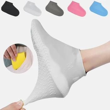 

Silicone Material Unisex Shoes Protectors Rain Boots Outdoor Rainy Day Waterproof Shoe Cover for Indoor