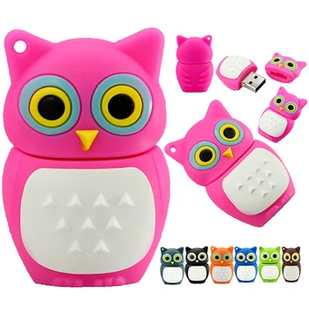 

New Arrival USB Flash Drive usb2.0 256GB Pen Drive 4GB 8GB 128GB 16GB 32GB 64GB Pendrive Mini Owl nighthawk Memory Stick U Disk