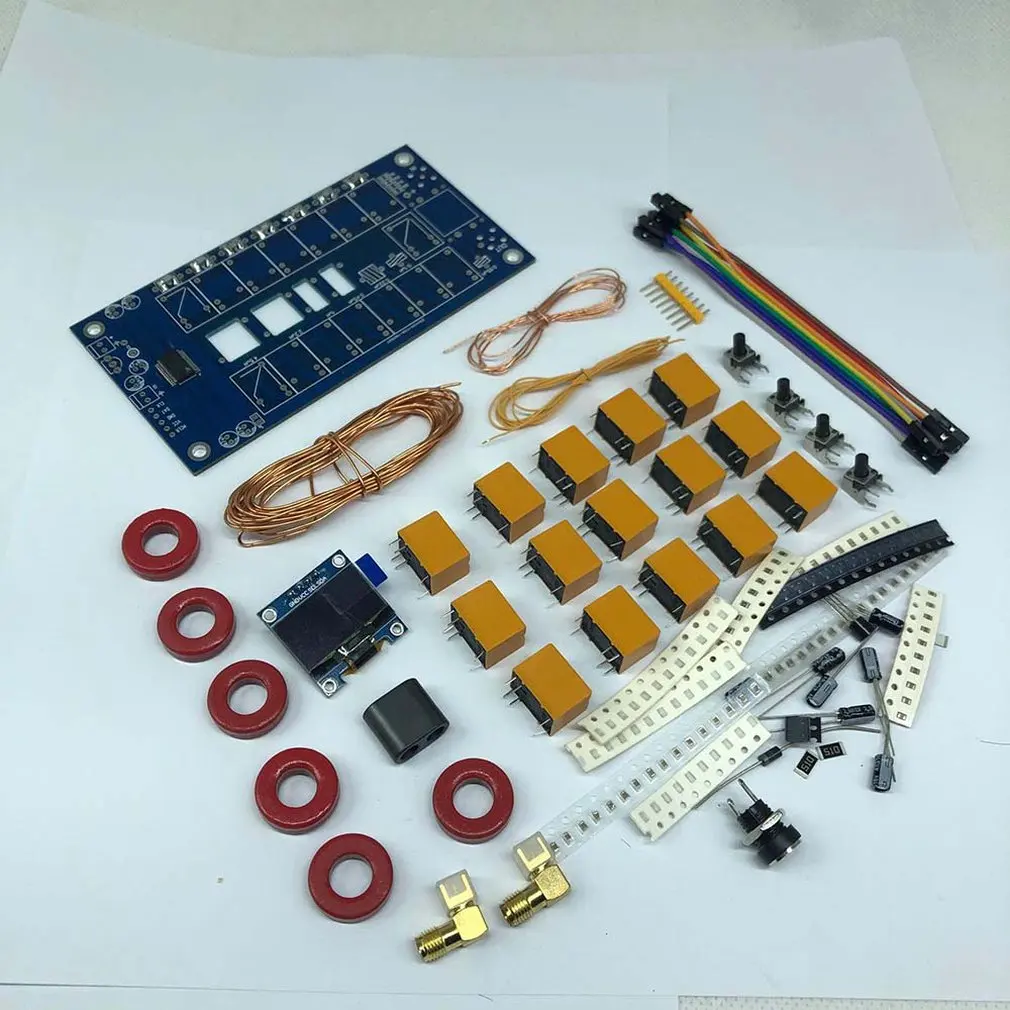 ATU 100 DIY наборы 1 8 50 МГц 100mini автоматический антенный тюнер от N7DDC 7x7 + OLED прошивка