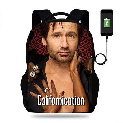 K8061 17 дюймов Showtime Californication рюкзак для ноутбука USB порт мужской рюкзак для подростков школьная сумка Mochila для мальчиков дорожная сумка - Цвет: K8061