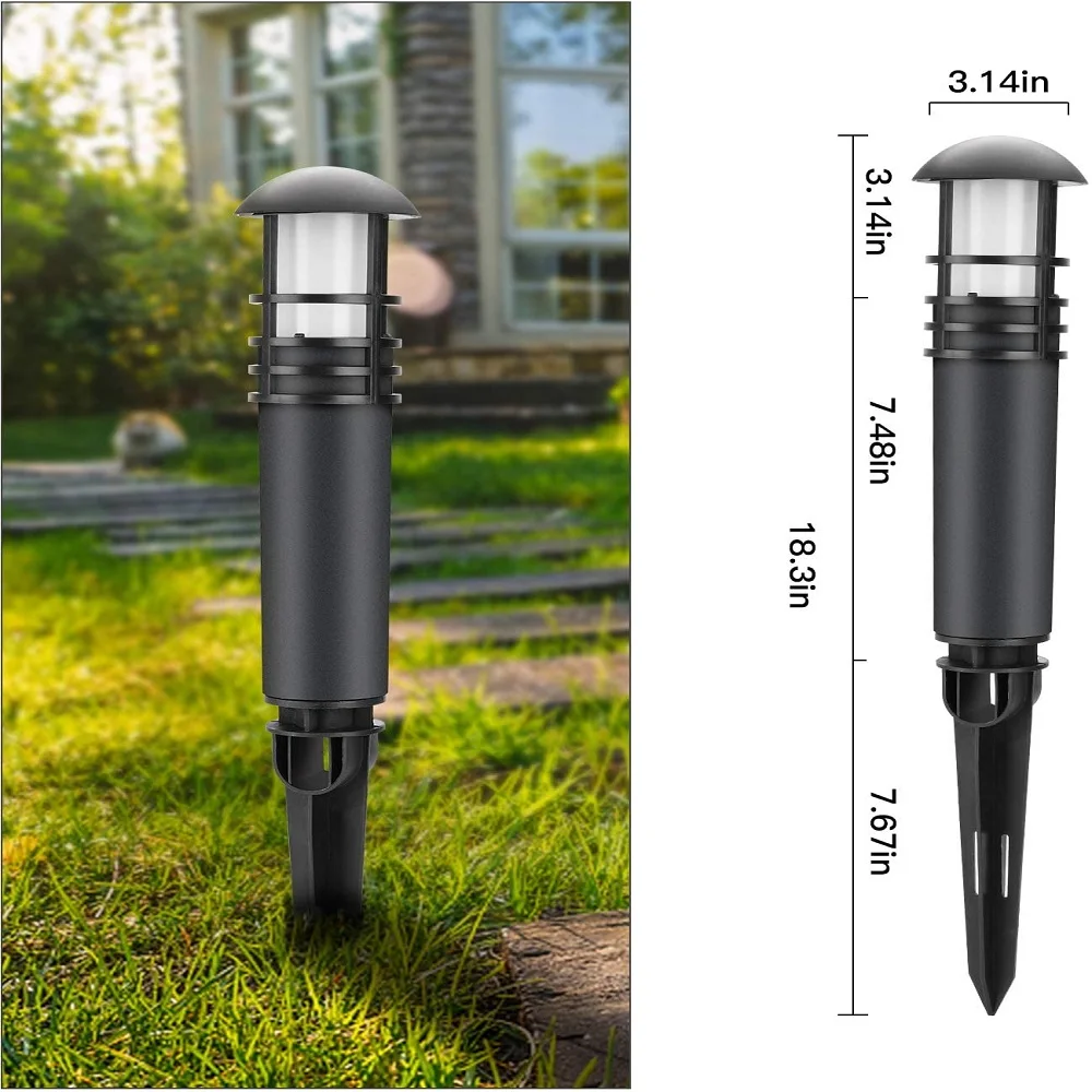 Garden Lights 18W Outdoor Garden LED Landscape Lights Mushroom 2*1m Cable Waterproof IP65 DC12V Yard Park Pathway Lawn Lamps