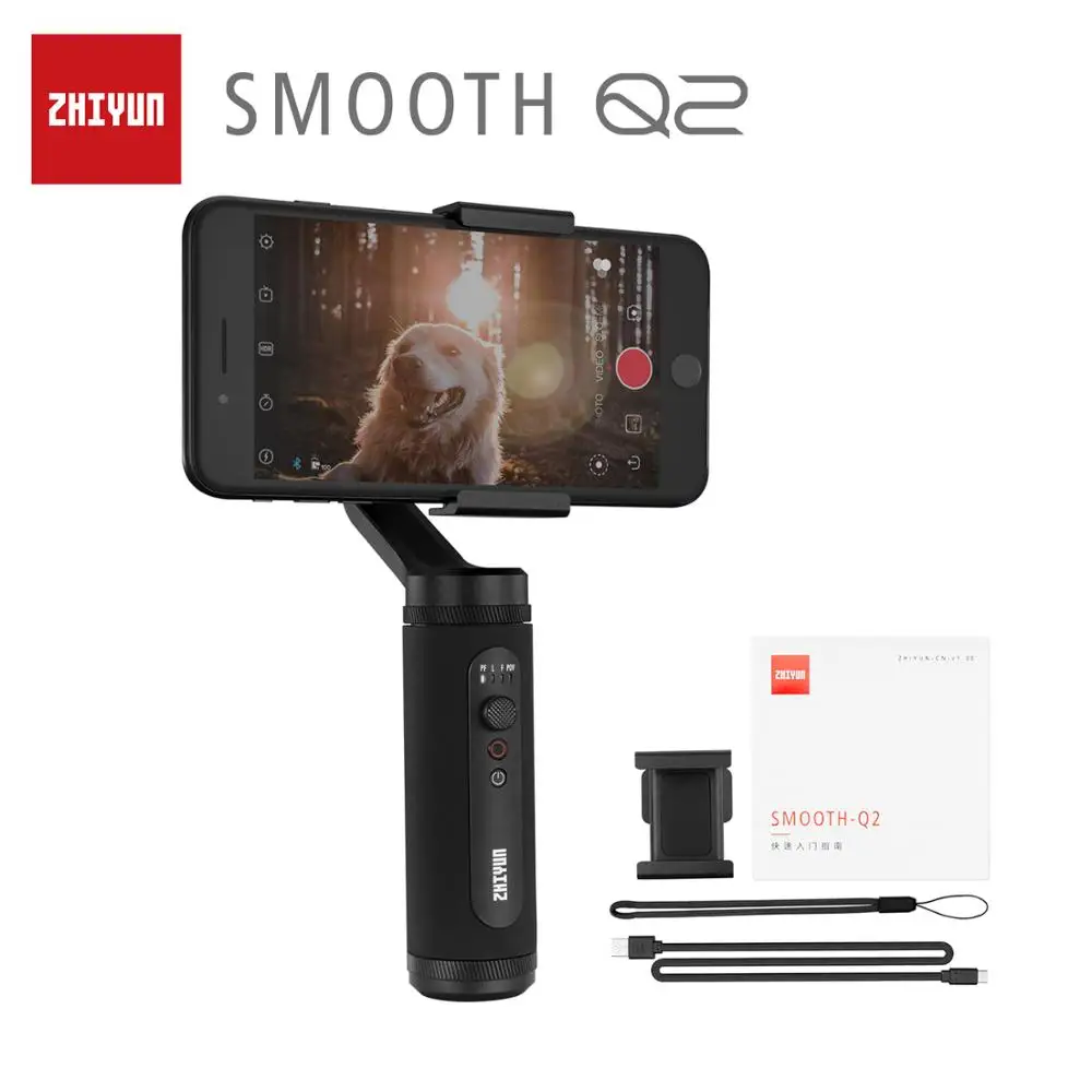 

ZHIYUN Official SMOOTH Q2 Phone Gimbal 3-Axis Pocket-Size Handheld Stabilizer for Smartphone iPhone Samsung HUAWEI Xiaomi Vlog