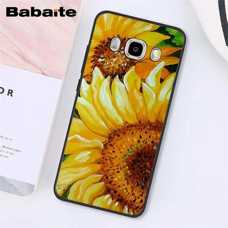 Babaite Милая летняя Маргаритка Подсолнух цветочный цветок PhoneCase чехол для samsung Galaxy J7 J6 J8 J4 J4Plus J7 DUO J7NEO J2 J5 Prime