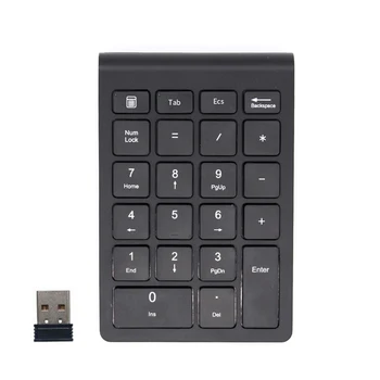 

Wireless Numeric Keypad Numpad 18 Keys Digital Keyboard Small-size 2.4GHz for Accounting Teller Laptop Notebook Tablets