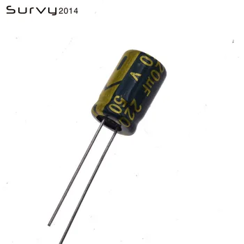 

10/50PCS 50V 220uF 105 8x12mm Electrolytic Capacitor Top diy electronics
