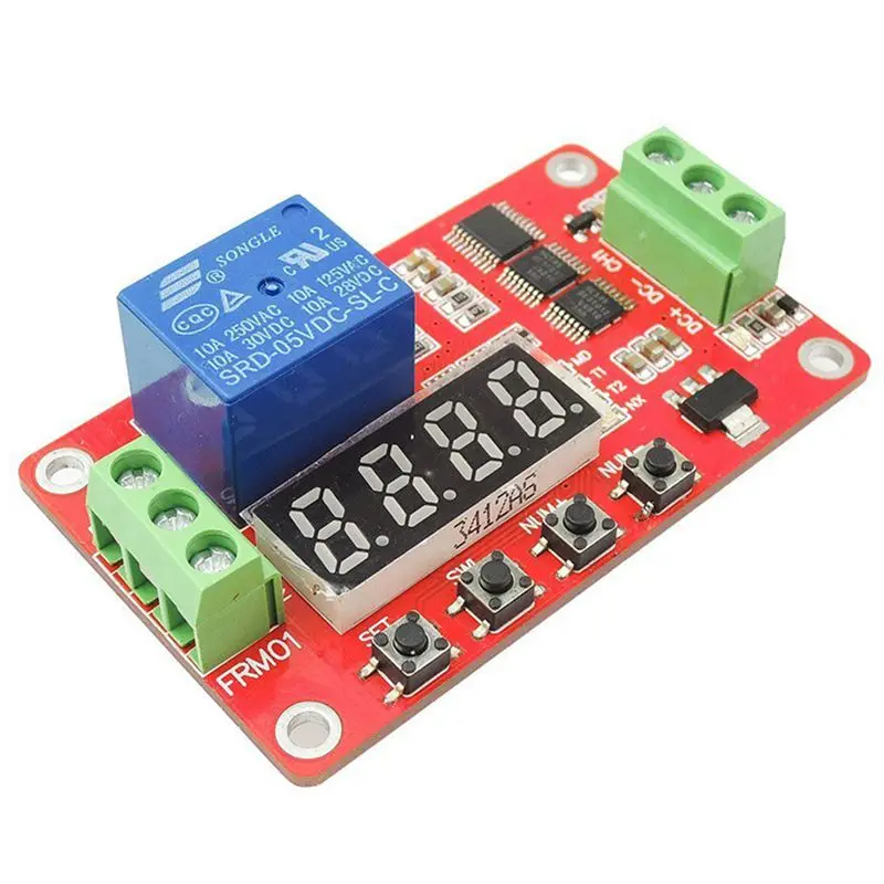 5V DC многофункциональное самоблокирующееся Реле PLC таймер цикла задержки Реле времени