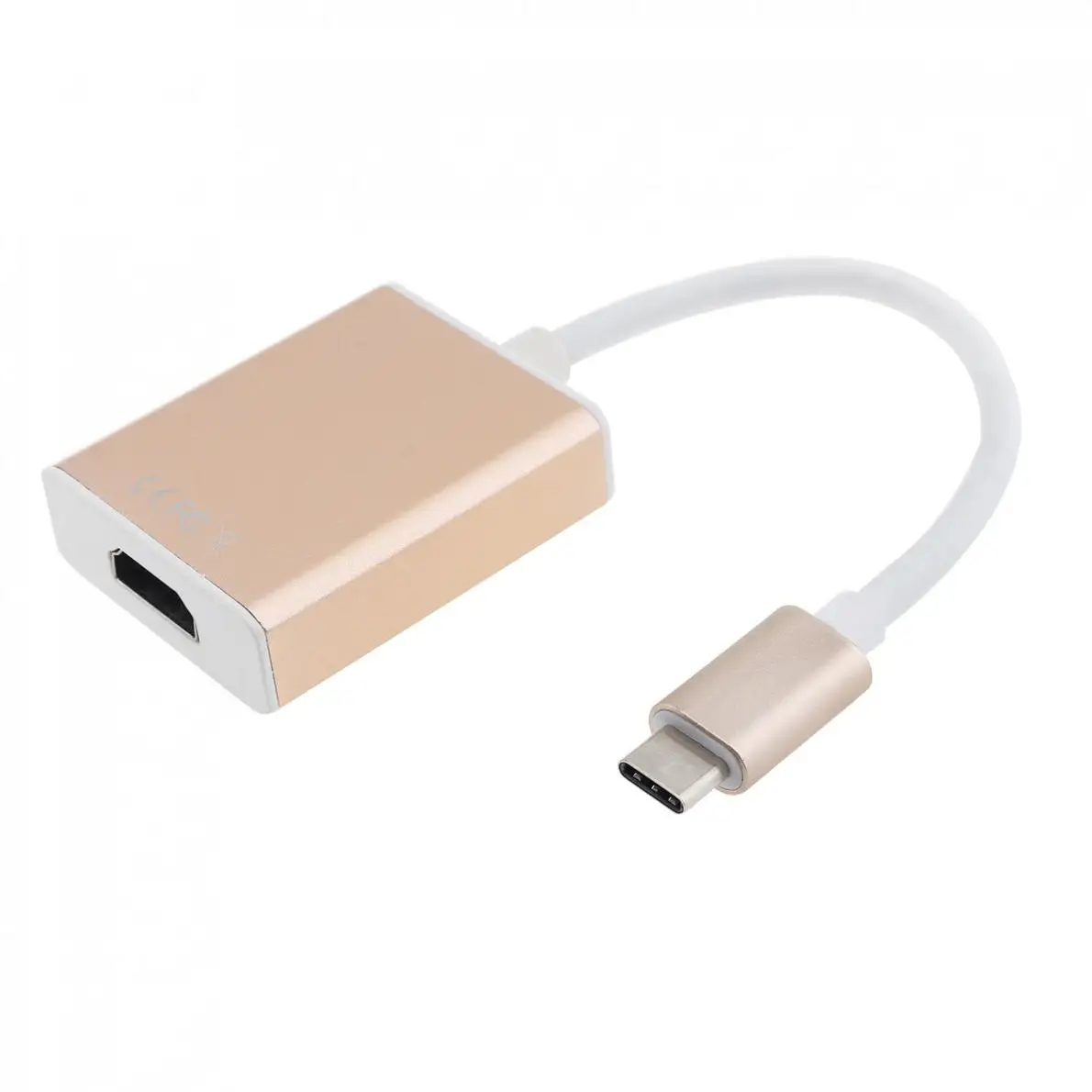 Серебристый Портативный адаптер TypeC к HDMI Поддержка ноутбуков с поддержкой TypeC к устройствам с поддержкой HDMI и зарядка для ноутбуков