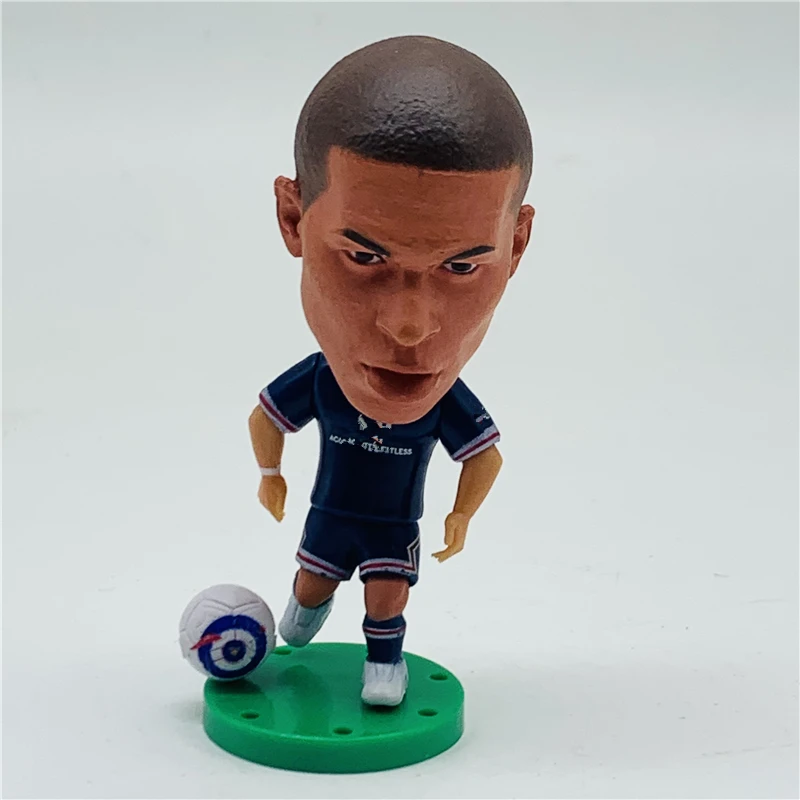 1pc Soccerwe Dolls 6.5cm Action Hand Arm Head Joint Soccer Star Figures DE&FR League 2022 New Toy paper doll Dolls