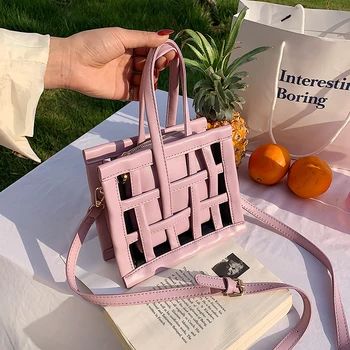 

Brand Ins Luxury Handbags Lilac Bag Weave Hollow Tote Women Composite Bag Shoulder Bag Designer Casual Ladies Messenger Bags