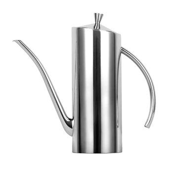 

Stainless Steel Oil Drizzler 700ml Dressing Pourer Vinegar Cruet Dispenser