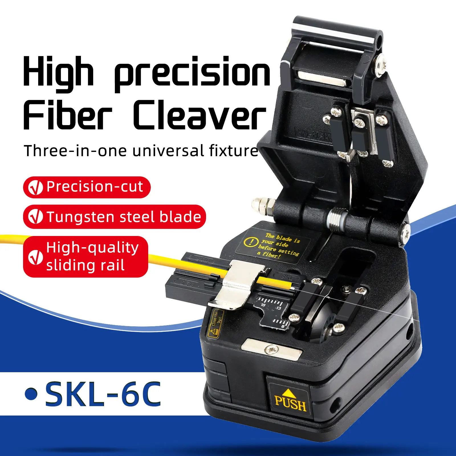 Fiber cleaver SKL-6C Cable Cutting Knife FTTH fiber optic knife tools cutter High Precision Cleavers KELUSHI-6C