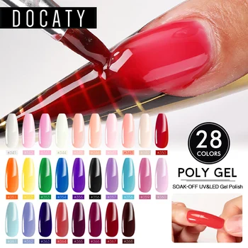 

Color Poly Gel Set Clear UV Gel Varnish Nail Polish Art Kit Quick Building Camouflage for Nail Extensions Gel Polygel Nail Kit