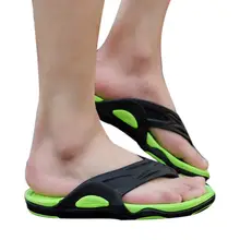 Летние мужские Вьетнамки; мужские шлепанцы; мужская повседневная обувь; модные пляжные сандалии; повседневная обувь с открытым носком на низком каблуке; Sandalias Mujer; Цвет Черный