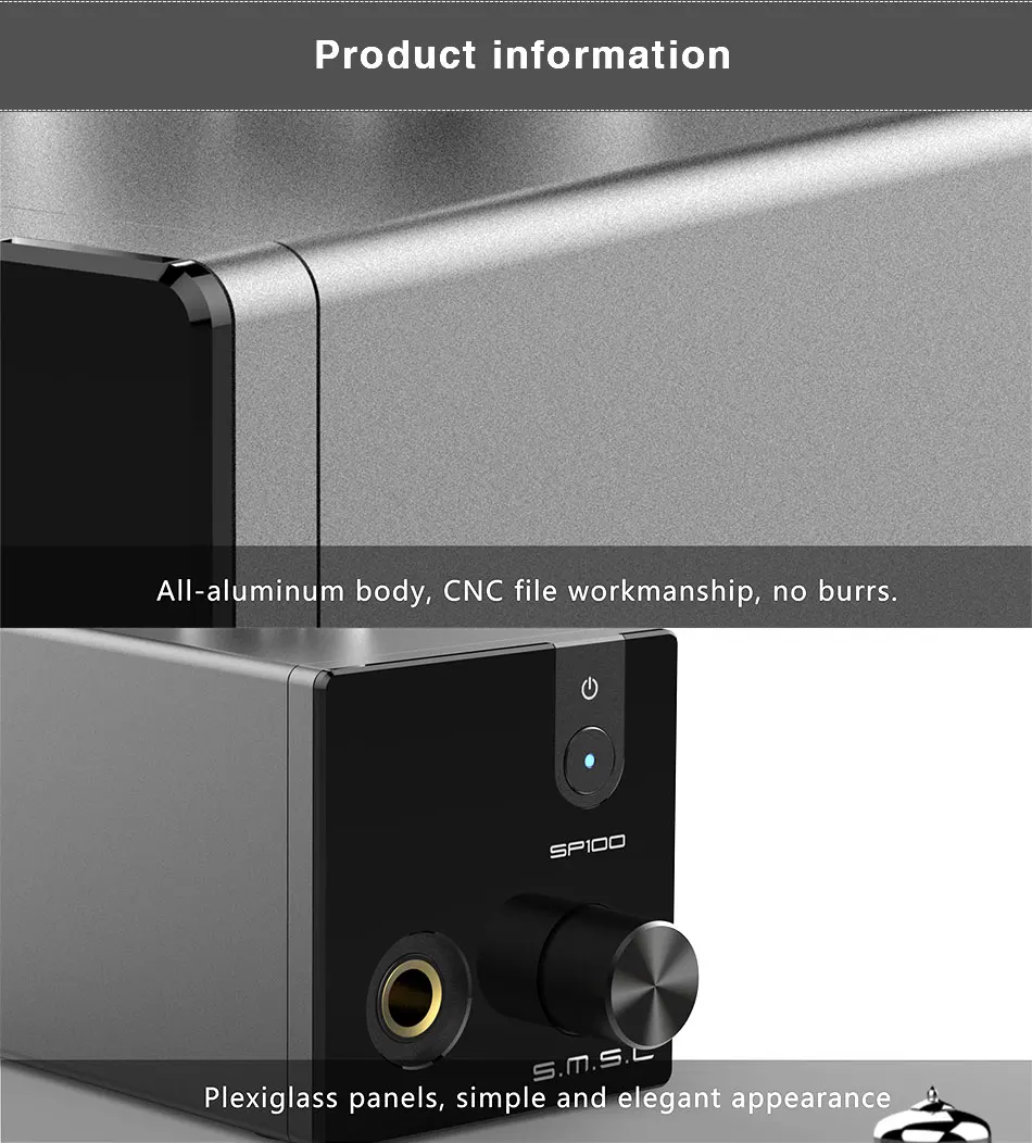 SMSL SP100 Tube Headphone Amplifier