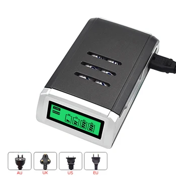 

LCD Display Charger With 4 Slots Smart Fast Charger Intelligent Battery Charger