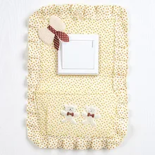 Распродажа, домашняя Корейская версия, пасторальная ткань, наклейки для переключателей с карманным выходным отверстием, чехол для мобильного зарядного устройства